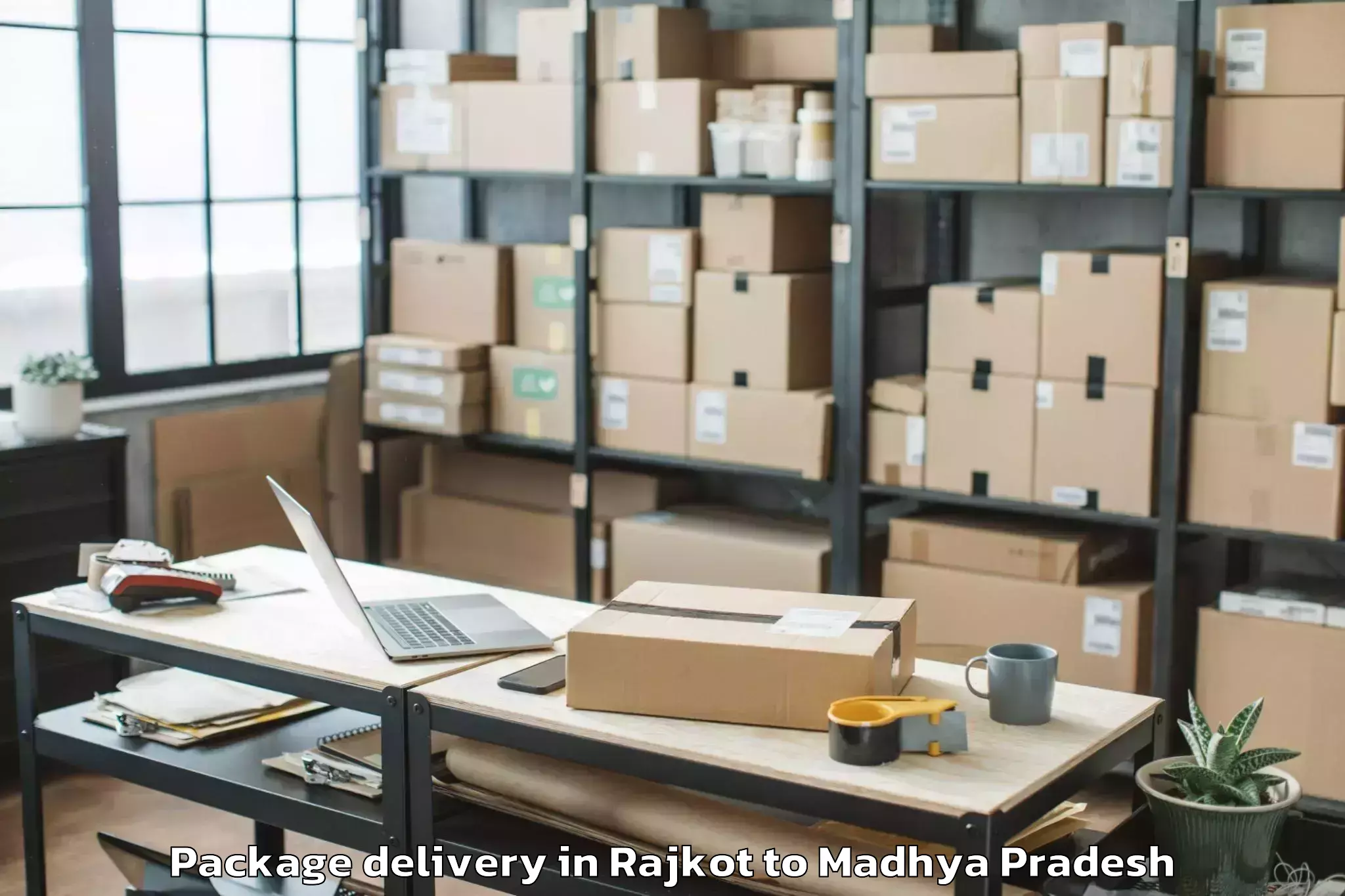 Book Rajkot to Kailaras Package Delivery